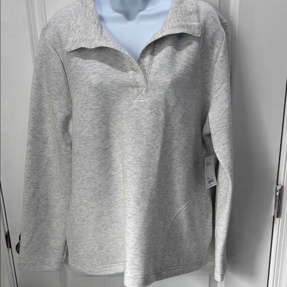 Croft & Barrow open collar pull over